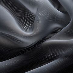 Naklejka premium breathable fabric icon oxygen, lines, bubbles created with Generative Ai