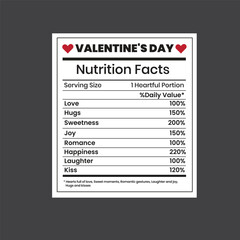Valentines day nutrition template . Valentine day design 