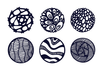 Doodle circles abstraction