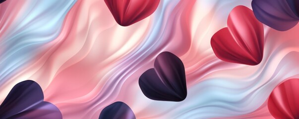 Abstract background of hearts. Love romantic concept