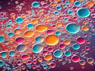 beautiful water bubbles, soap bubbles with vibrant colors with beautiful background