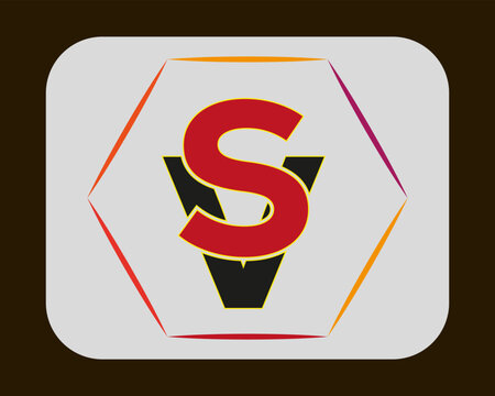 NEW BEST VS creative initial latter logo.VS abstract.VS latter vector Design.VS Monogram logo design.
