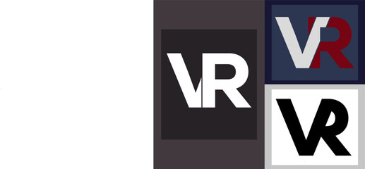 NEW BEST VR creative initial latter logo.VR abstract.VR latter vector Design.VR Monogram logo design .