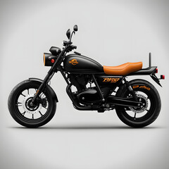 Image of a motorcycle in simple white background