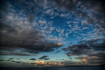 Various clouds over the sea - 709256677