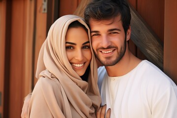 Happy arab couple 