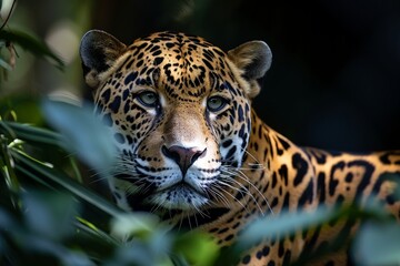 Fototapeta premium Jaguar in Natural Habitat under Daylight