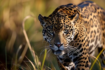 Obraz premium Jaguar in Natural Habitat under Daylight