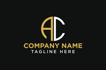 letter AC circle logo