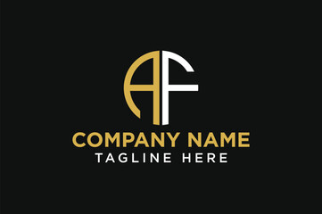 letter AF circle logo