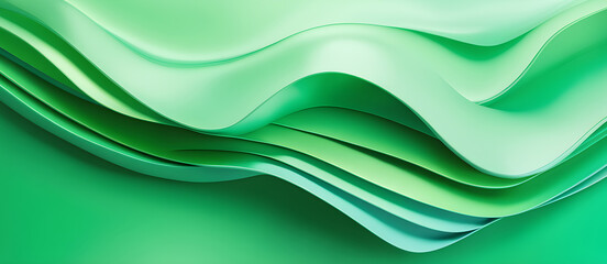 Abstract Green Colors Waves Background Colorful Wave Modern Art Digital Card Website Design
