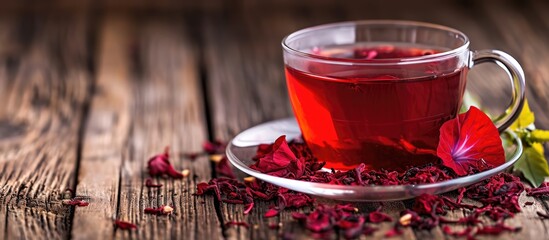 Red Tea, made from hibiscus and lemongrass, is a caffeine-free herbal tea that aids in weight loss due to its distinctive color.