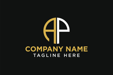 letter AP circle logo