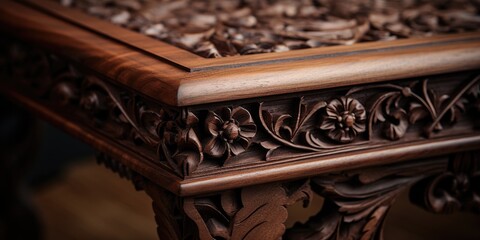 Elegant, handcrafted furniture with intricate carvings in classic styles.