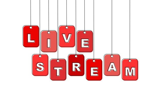 red tag video animation live stream