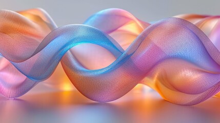 Abstract background with wavy lines, colorful waves.