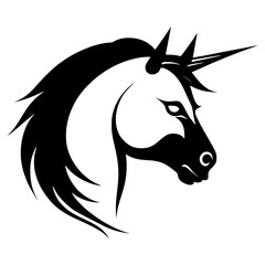 Unicorn vector silhouette