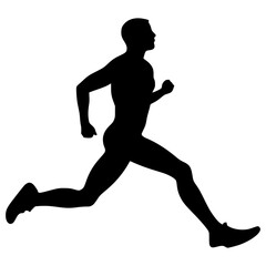 running person silhouette