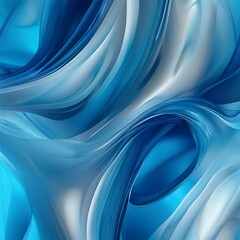 Fototapeta premium blue flowing wave abstract illustration background