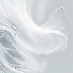 white flowing wave abstract illustration background