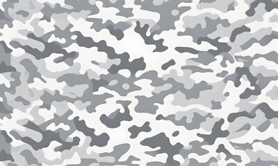 Obraz premium White Camouflage Pattern Military Colors Vector Style Camo Background Graphic Army Wall Art Design