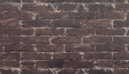 Background of old rustic bricks. Generative AI