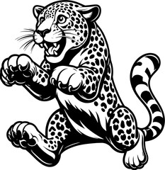 Jumpy Jaguar Cartoon icon