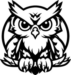 Fototapeta premium Hooty Hawk Cartoon icon 11