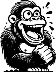 Giddy Gorilla Cartoon icon