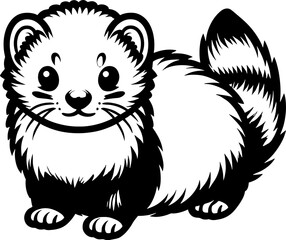 Fluffy Ferret Cartoon icon 12