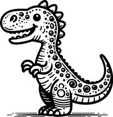 Doodle Dinosaur Cartoon icon 6