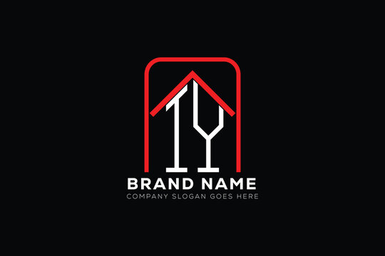 IY letter creative real estate vector logo design . IY creative initials letter logo concept. IY house sheap logo	
