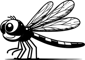 Obraz premium Dilly Dragonfly Cartoon icon 12