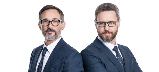 businessman business man colleague in businesslike formal suit isolated on white