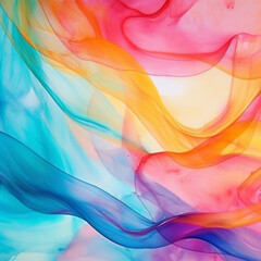 Abstract background of vivid watercolor spots various colors. 