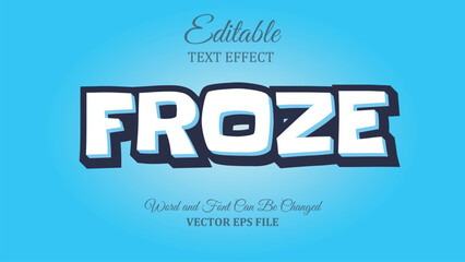 froze editable text effect