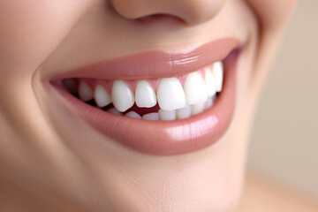Obraz premium smiling woman with dental veneers