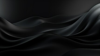 Obraz premium smooth black gradient background illustration sleek minimalist, elegant chic, stylish sophisticated smooth black gradient background