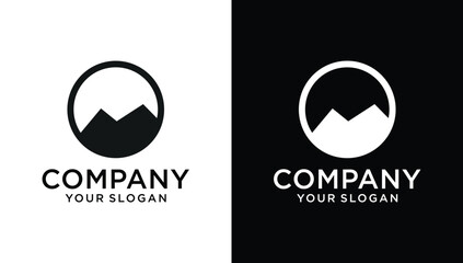 Mountain logo vector icon design template Mountain logo vector icon design template