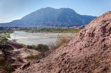 lake and mountains