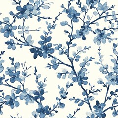 a blue flowers on a white background