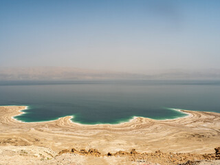 Fototapeta na wymiar The beautiful coast of the Dead Sea, Israel