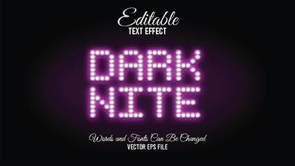 Dark nite suitable text effect