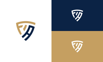 initials fa monogram logo design vector