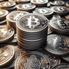 BTC market and cryptocurrency concepts