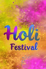 Holi festival. Promotional background.
