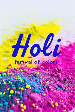 Happy Holi. Traditional Indian festival Holi.