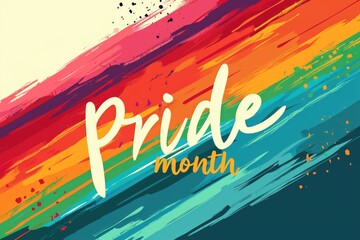 LGBT pride month. Background, poster, postcard, banner design. - obrazy, fototapety, plakaty