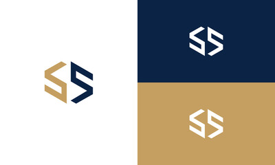 initials bs monogram logo design vector