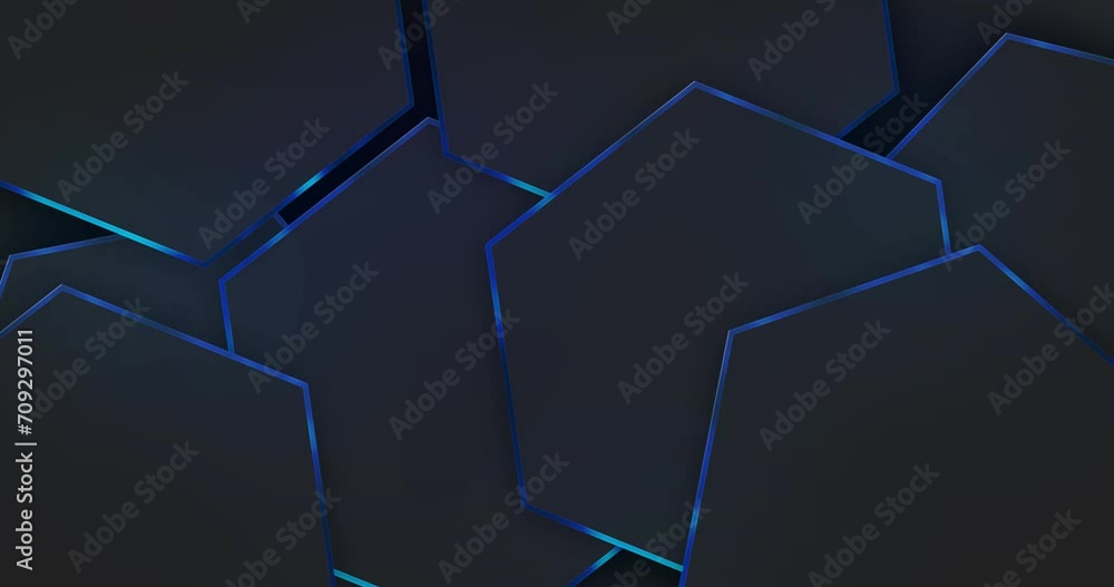 Aufkleber abstract blue modern background with smooth lines. curved wavy lines tech futuristic motion backgrou